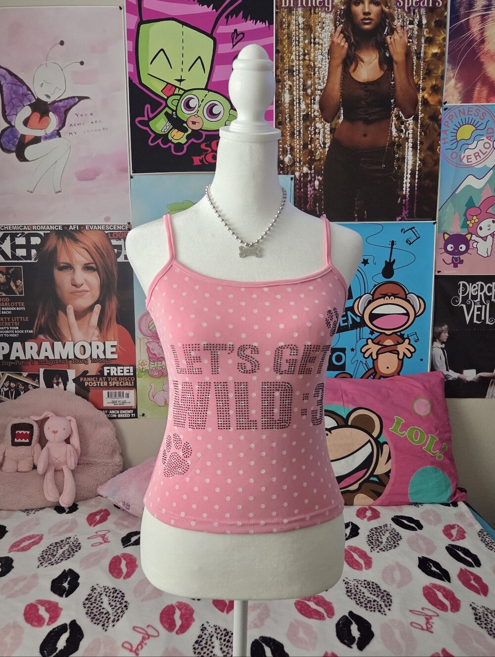 Pink Polka Dot Tank Top - Let's Get Wild